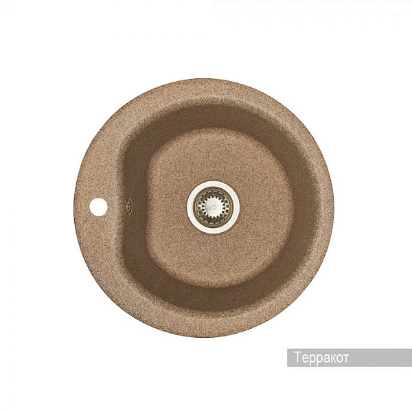 Мойка для кухни Aquaton Мида круглая терракотовая 1A712732MD270