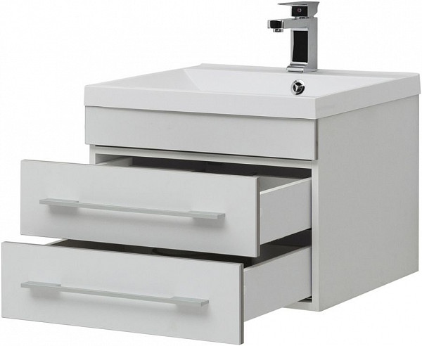 Тумба под раковину Aquanet Верона 58 New белый матовый 00272423