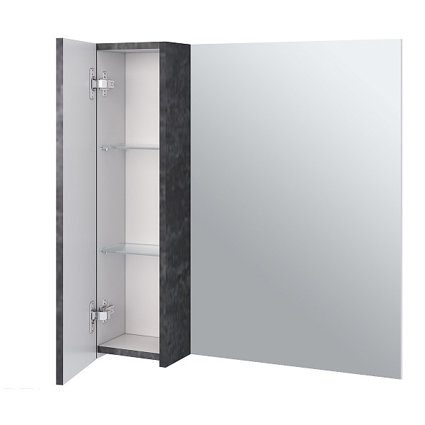 Зеркало со шкафчиком Стоун 60 Левый