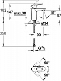 Смеситель для раковины Grohe BauLoop 23337000