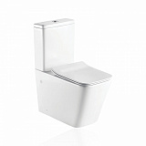 Унитаз-компакт "Koller Pool" KVADRO Rimless, сиденье дюропласт: SoftClose, Take Off, антибактериальное покрытие, система «Антивсплеск», механизм смыва Geberit