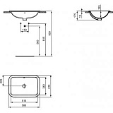 Раковина Ideal Standard Connect 60 см E506101
