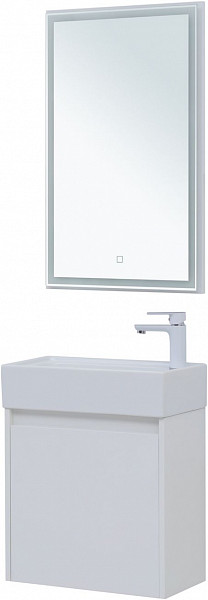 Мебель для ванной Aquanet Nova Lite 50 белый глянец (с дверецей) 00302531