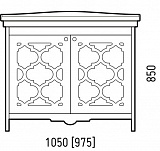Тумба под раковину Corozo Манойр 105 белая SD-00000357