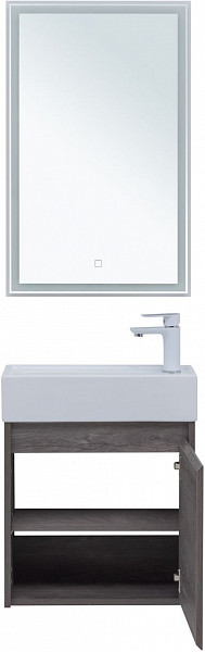 Мебель для ванной Aquanet Nova Lite 50 дуб рошелье (с дверецей) 00302529