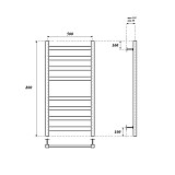 Полотенцесушитель водяной Point Меркурий PN83158W П8 500x800, белый