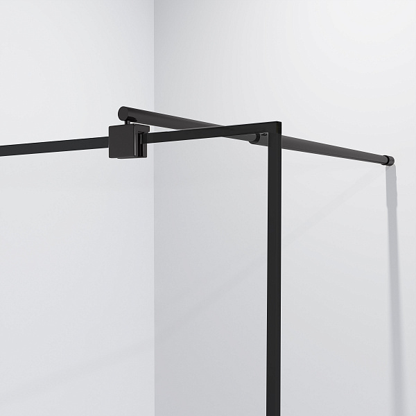 Душ. перегородка NG-687-90 BLACK (90x195), 1 место