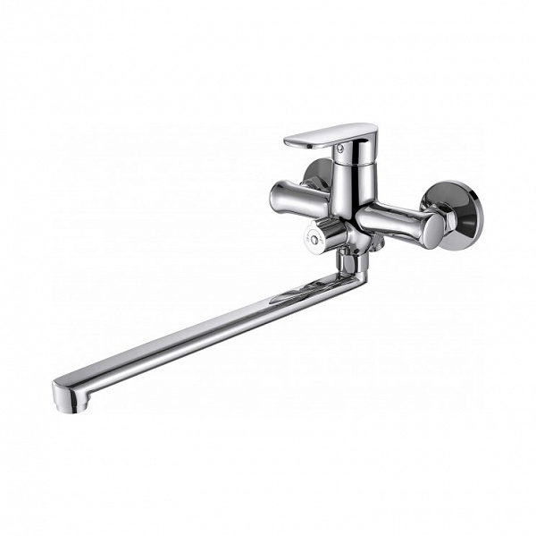 Смеситель для ванны c длинным изливом Bravat Opal F6125183CP-02L-RUS