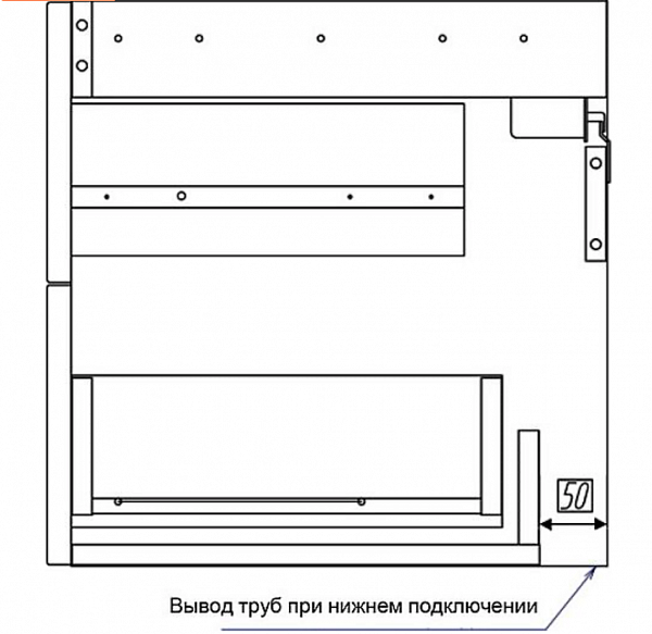 Тумба под раковину Акватон Америна 76 см 1A169101AM010