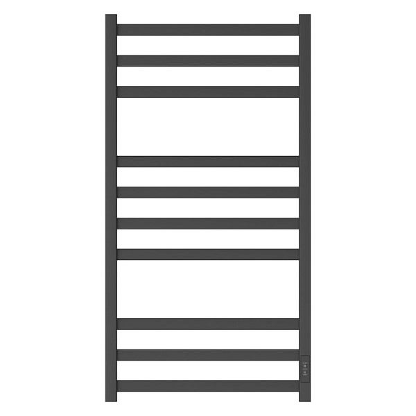 Полотенцесушитель электрический Point Меркурий PN83850B П10 500x1000, диммер справа, черный