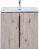 Тумба под раковину Aquanet Алвита New 70 2 дверцы, дуб веллингтон белый 00303906
