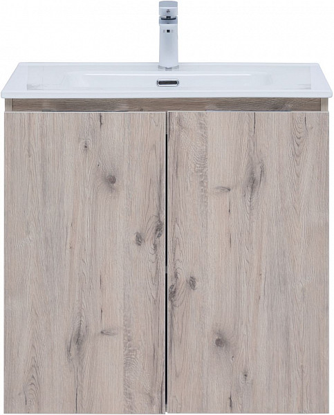 Тумба под раковину Aquanet Алвита New 70 2 дверцы, дуб веллингтон белый 00303906