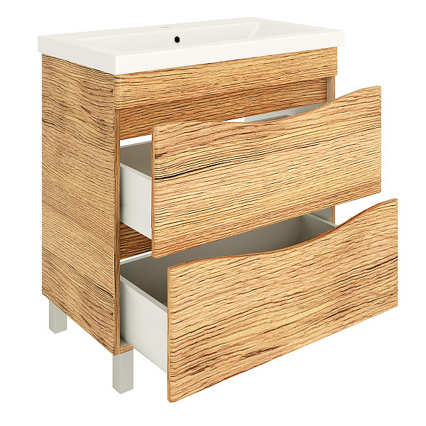 Тумба Дакота 80 2 ящика с умывальником  КОМО 80