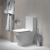 Унитаз Galaxy GR-4470S (650*360*820) напольный БЕЗОБОДКОВЫЙ с тонкой крышкой, 2 места