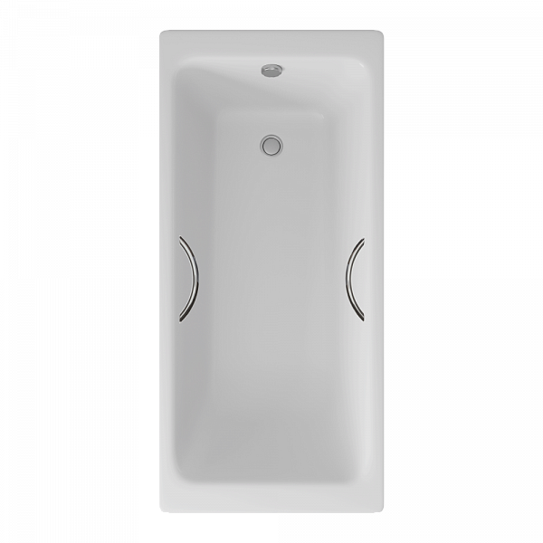 Ванна чугунная Delice Parallel 1700х800, с ручками