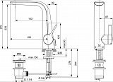 Смеситель Ideal Standard Melange A6041AA для раковины с донным клапаном