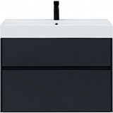 Тумба под раковину Aquanet Бруклин 85 антрацит матовый 00310142