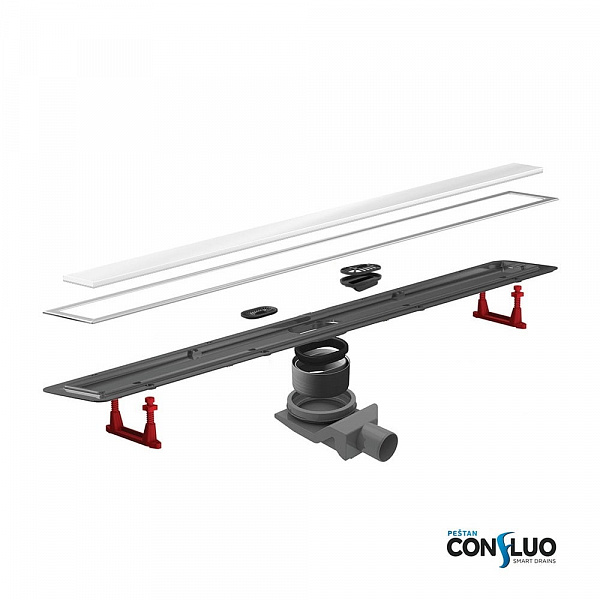 Душевой лоток Pestan Confluo Premium Line 550 White Glass