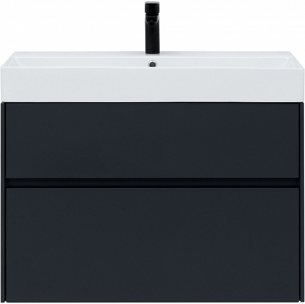 Тумба под раковину Aquanet Бруклин 85 антрацит матовый 00310142