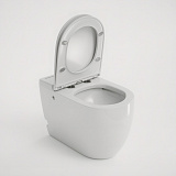 Унитаз GR-PR-5502 impuls (570*360*450) БЕЛЫЙ напольный с тонкой крышкой, 1 место