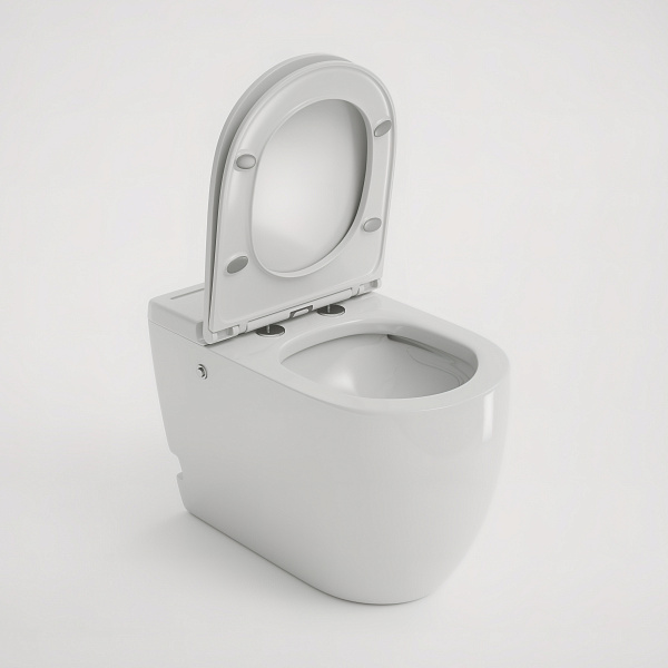 Унитаз GR-PR-5502 impuls (570*360*450) БЕЛЫЙ напольный с тонкой крышкой, 1 место