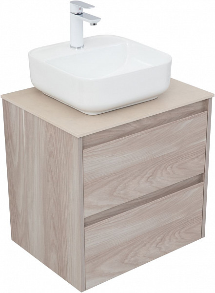 Тумба под раковину Aquanet Nova Lite 60 орех светлый (2 ящика) 00287884