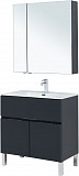 Мебель для ванной Aquanet Алвита New 80 1 ящик, 2 дверцы, антрацит 00274215