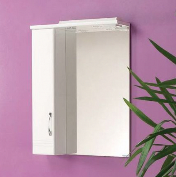 Зеркало-шкаф Акватон Онда 59x80 1A009802ON01L левый с подсветкой