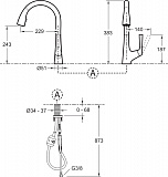 Смеситель для кухни Jacob Delafon Malleco E562-CP