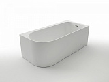 Ванна акриловая Azario LUTON 1700x800x580, свободностоящая, в комплекте с сифоном и металлической рамой, ПРАВАЯ, белая ( LUT17080 R )