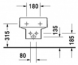 Биде подвесное Duravit Vero 223915