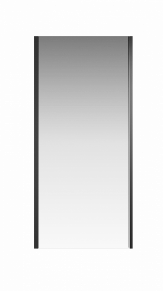 Боковая перегородка Creto Astra 121-SP-800-C-B-6 стекло прозрачное профиль черный, 80х195 см