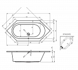 Акриловая ванна Riho Kansas 190х90 B035008005