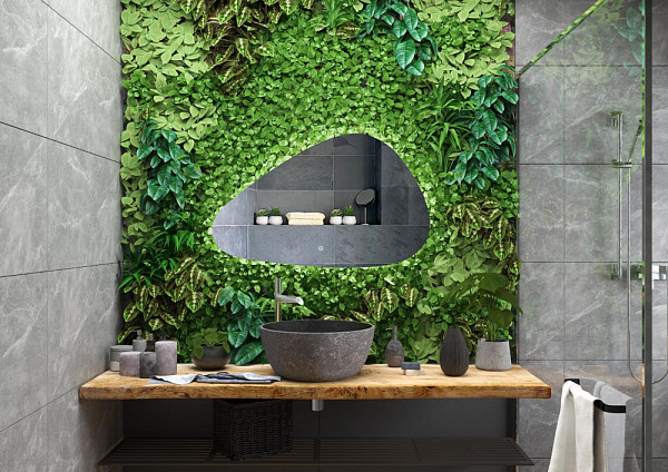 Зеркало Континент "Frame black standart" 700x1000