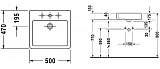 Раковина Duravit Vero 0452500000 50 см