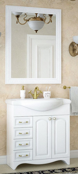 Тумба под раковину Corozo Классика 80 белая SD-00000351