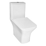 Унитаз-компакт Azario FRETTA Square N 340х650х770 напольный, безободковый, c быстросъемным сиденьем микролифт (AZ-1038A N)