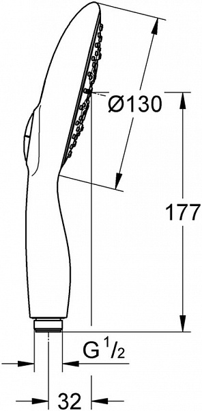 Душевая лейка Grohe Power&Soul 27673000