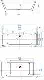 Акриловая ванна Aquanet Family Perfect 170x75 13775 Gloss Finish 13775-GW