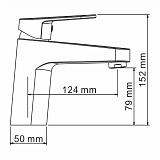 Смеситель для раковины Wasserkraft Donau 5303