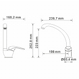 Смеситель для кухни Wasserkraft Rossel 2807