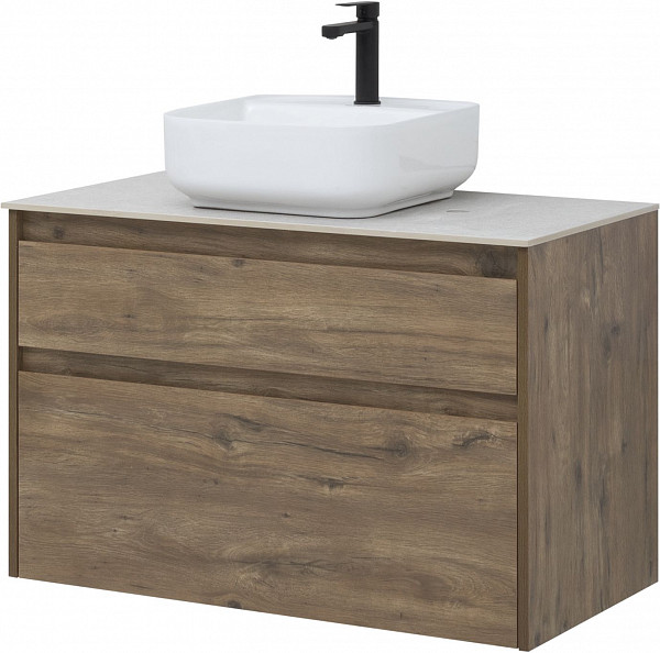 Тумба под раковину Aquanet Nova Lite 90 дуб рустикальный (2 ящика) 00249518