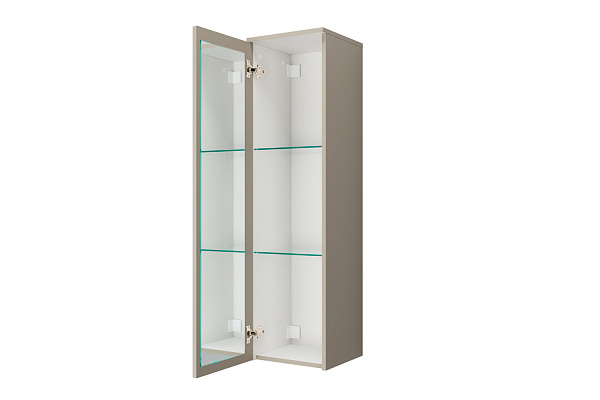 Пенал подвесной Unit 120, зеркало внутр., шёлк шампань PpUNI.120.ZV-221