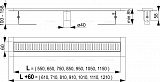 Душевой лоток AlcaPlast APZ2001-1050 Водоотводящий желоб