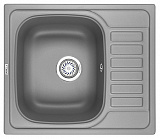 Мойка кухонная Granula квадратная кварц 5801, АЛЮМИНИУМ