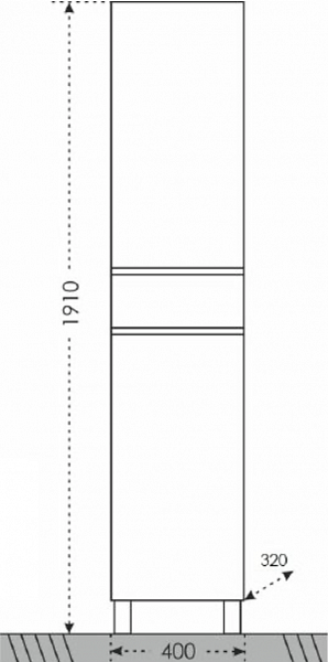 Пенал Марс 40 напольный Санта 700165