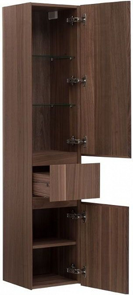 Шкаф-пенал для ванной Aquanet Нью-Йорк 35 орех 00203956