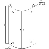 Душевое ограждение Ambassador Diamond 12011102