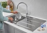Комплект Grohe Concetto 31570SD0 Мойка кухонная K400 31566SD0 + Смеситель Concetto 32663001