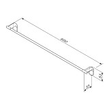 A84346400 X-Joy Вешалка для полотенец, 60 см